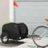 Remorcă pentru biciclete, negru și portocaliu, 45 kg, fier GartenMobel Dekor
