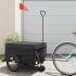 Remorcă pentru biciclete, negru și galben, 45 kg, fier GartenMobel Dekor