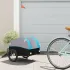 Remorcă pentru biciclete, negru și gri, 30 kg, fier GartenMobel Dekor
