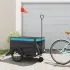 Remorcă pentru biciclete, negru și albastru, 45 kg, fier GartenMobel Dekor
