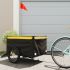 Remorcă pentru biciclete, negru și galben, 45 kg, fier GartenMobel Dekor