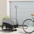 Remorcă pentru biciclete, negru și gri, 45 kg, fier GartenMobel Dekor