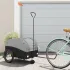 Remorcă pentru biciclete, negru și gri, 45 kg, fier GartenMobel Dekor