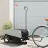 Remorcă pentru biciclete, negru și gri, 30 kg, fier GartenMobel Dekor