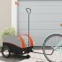 Remorcă pentru biciclete, negru și verde, 30 kg, fier GartenMobel Dekor