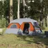 Cort de camping, 9 persoane, gri și portocaliu, 441x288x217 cm GartenMobel Dekor