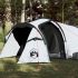 Cort camping, 2 persoane, alb, țesătură opacă, impermeabil GartenMobel Dekor