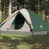 Cort camping, 6 persoane, verde, țesătură opacă, impermeabil GartenMobel Dekor