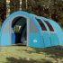 Cort camping, 4 persoane, verde, țesătură opacă, impermeabil GartenMobel Dekor