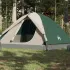 Cort camping, 6 persoane, verde, țesătură opacă, impermeabil GartenMobel Dekor