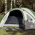 Cort de camping 4 pers. verde, impermeabil, configurare rapidă GartenMobel Dekor