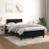 Pat box spring cu saltea, negru, 80x200 cm, catifea GartenMobel Dekor