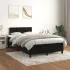 Pat box spring cu saltea, negru, 180x200 cm, catifea GartenMobel Dekor