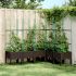 Jardinieră de grădină cu spalier, alb, 160x120x142,5 cm PP GartenMobel Dekor