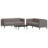Set de canapele, 2 piese, gri închis, material textil GartenMobel Dekor