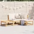 Set mobilier de grădină cu perne, 4 piese, lemn masiv de acacia GartenMobel Dekor