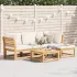 Set mobilier de grădină cu perne, 5 buc., lemn masiv acacia GartenMobel Dekor