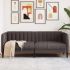 Canapea cu 2 locuri, maro, material textil GartenMobel Dekor