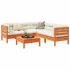 Set mobilier de grădină cu perne, 6 piese, lemn masiv de pin GartenMobel Dekor