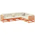 Set mobilier de grădină cu perne, 6 piese, lemn masiv de pin GartenMobel Dekor
