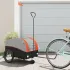Remorcă pentru biciclete, negru și portocaliu, 45 kg, fier GartenMobel Dekor