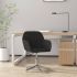 Scaun de birou pivotant, gri deschis, material textil GartenMobel Dekor