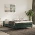 Pat box spring cu saltea, albastru închis, 140x190 cm, catifea GartenMobel Dekor