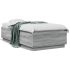 Cadru de pat cu lumini LED gri sonoma 100x200 cm lemn prelucrat GartenMobel Dekor