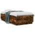 Cadru de pat cu lumini LED, alb, 90x190 cm, lemn prelucrat GartenMobel Dekor