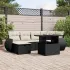Set canapele de grădină, 7 piese, cu perne, gri, poliratan GartenMobel Dekor
