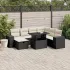 Set canapele de grădină cu perne, 8 piese, gri, poliratan GartenMobel Dekor