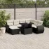 Set canapele de grădină cu perne, 8 piese, gri, poliratan GartenMobel Dekor