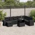 Set canapele de grădină, 9 piese, cu perne, gri, poliratan GartenMobel Dekor