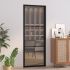 Ușă de interior, 83x201,5 cm, negru, sticlă ESG și aluminiu GartenMobel Dekor