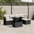 Set mobilier grădină cu perne, 6 piese, gri, poliratan GartenMobel Dekor
