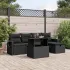 Set mobilier grădină cu perne, 6 piese, gri, poliratan GartenMobel Dekor