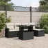 Set mobilier grădină cu perne, 6 piese, gri, poliratan GartenMobel Dekor