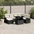 Set canapele de grădină cu perne, 8 piese, gri, poliratan GartenMobel Dekor