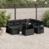 Set canapele de grădină cu perne, 8 piese, gri, poliratan GartenMobel Dekor