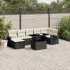 Set canapele de grădină cu perne, 8 piese, gri, poliratan GartenMobel Dekor