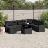 Set canapele de grădină, 9 piese, cu perne, gri, poliratan GartenMobel Dekor
