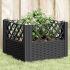 Jardinieră de grădină cu spalier, negru, 43,5x43,5x43,5 cm, PP GartenMobel Dekor