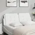 Pernă pentru tăblie pat, negru și alb, 120cm, piele artificială GartenMobel Dekor