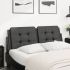 Pernă pentru tăblie pat, alb și negru, 140cm, piele artificială GartenMobel Dekor