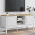 Dulap TV "FLORO", maro ceruit, 114x43x55 cm, lemn masiv de pin GartenMobel Dekor
