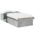 Cadru de pat, alb, 75x190 cm, lemn prelucrat GartenMobel Dekor