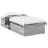 Cadru de pat, alb, 75x190 cm, lemn prelucrat GartenMobel Dekor
