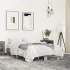 Cadru de pat, gri sonoma, 90x200 cm, lemn prelucrat și metal GartenMobel Dekor