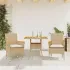 Set mobilier grădină cu perne 3 piese bej poliratan/lemn acacia GartenMobel Dekor