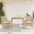 Set mobilier grădină cu perne 5 piese bej poliratan/lemn acacia GartenMobel Dekor